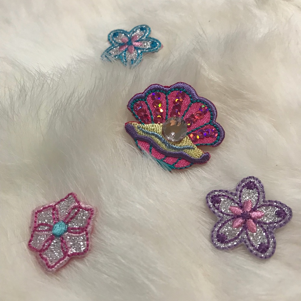 5-PK Mermaid Pearl Iron-On Set